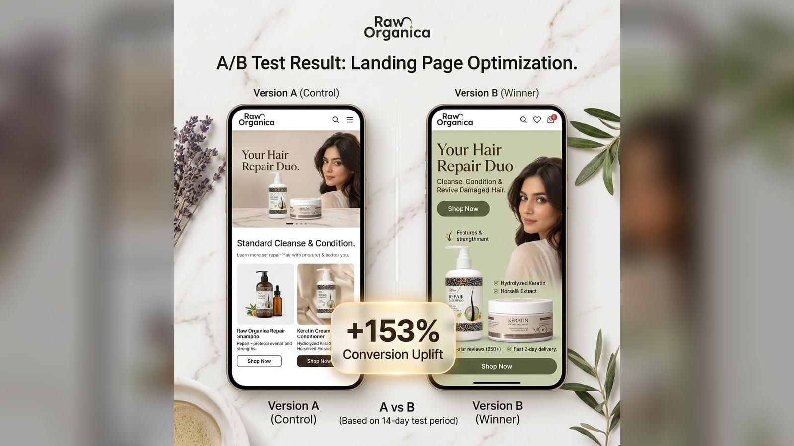 Raw Organica — Conversion Rate Optimization